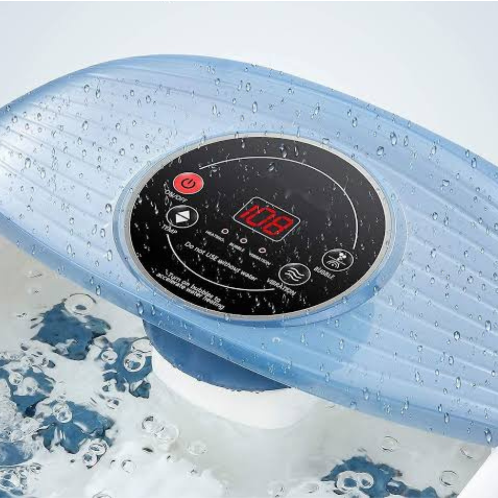 Luxurious Temperature-Controlled Foot Spa with Bubble Bath and Vibration Massage