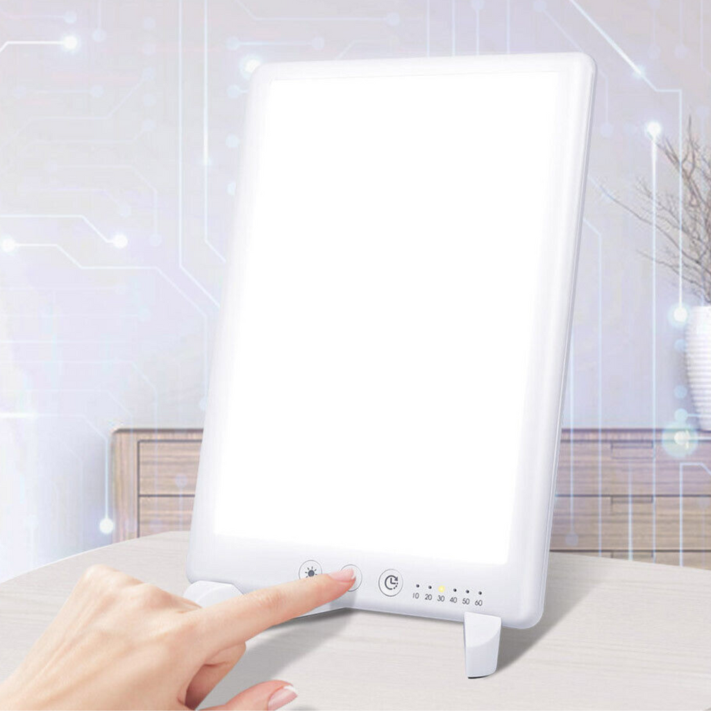 Powerful Compact Light Therapy Lamp for Seasonal Affective Disorder – Bright Sun Therapy Light