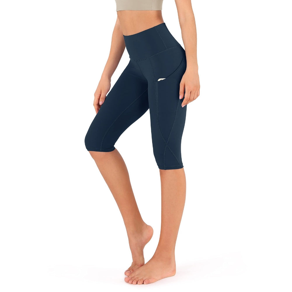 Ladies Capri-Length Cotton Pants with Pockets – Soft, Leggings-Style Comfort
