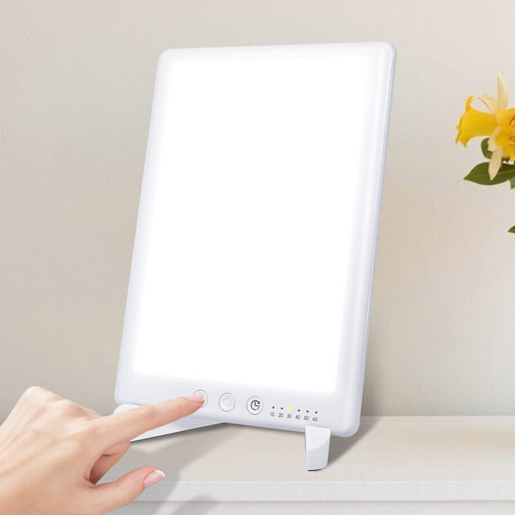 Powerful Compact Light Therapy Lamp for Seasonal Affective Disorder – Bright Sun Therapy Light