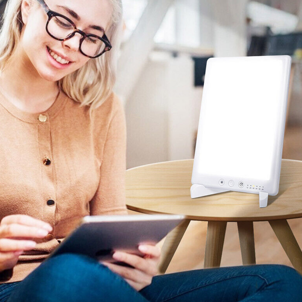Powerful Compact Light Therapy Lamp for Seasonal Affective Disorder – Bright Sun Therapy Light