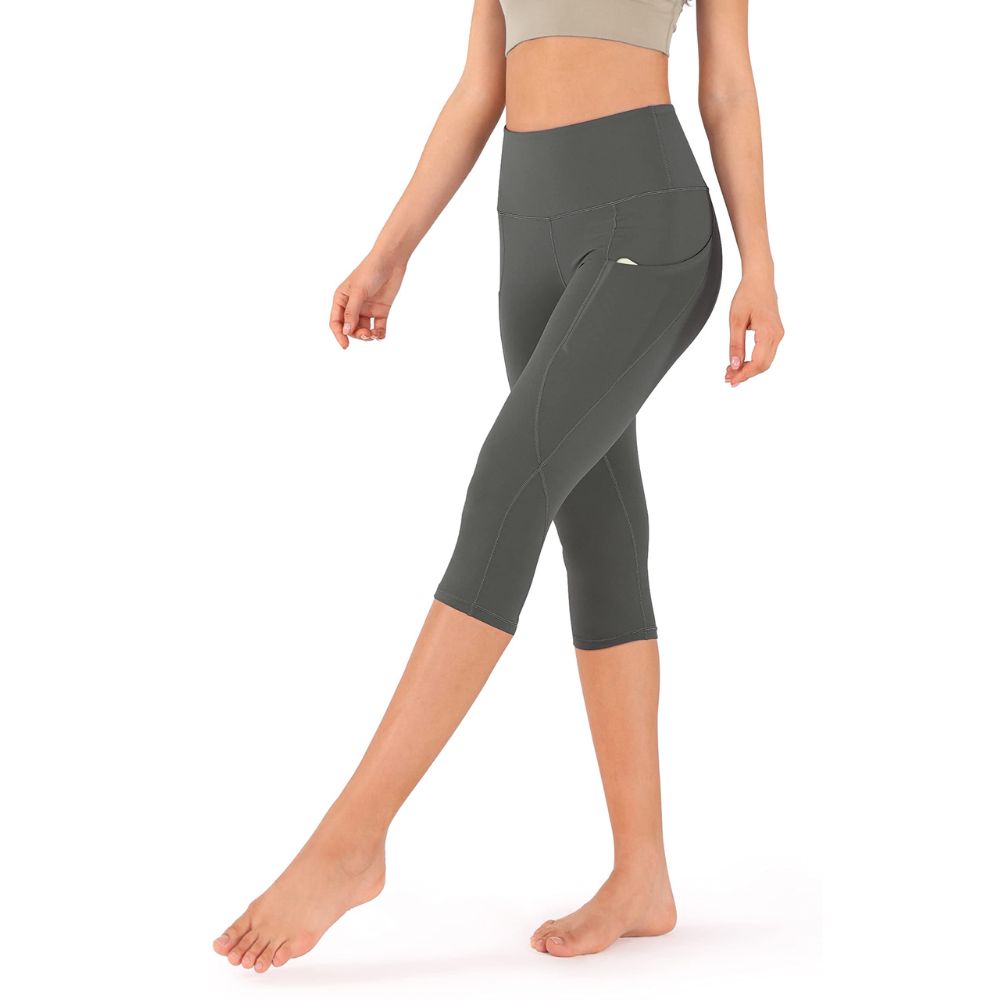 Ladies Capri-Length Cotton Pants with Pockets – Soft, Leggings-Style Comfort