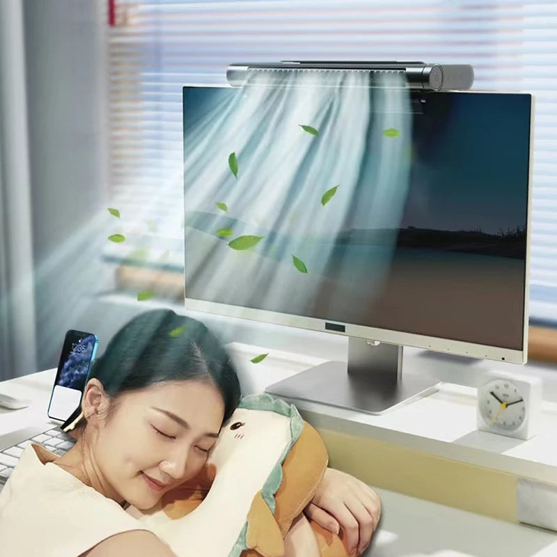 USB Bladeless Desktop Fan & Air Conditioner