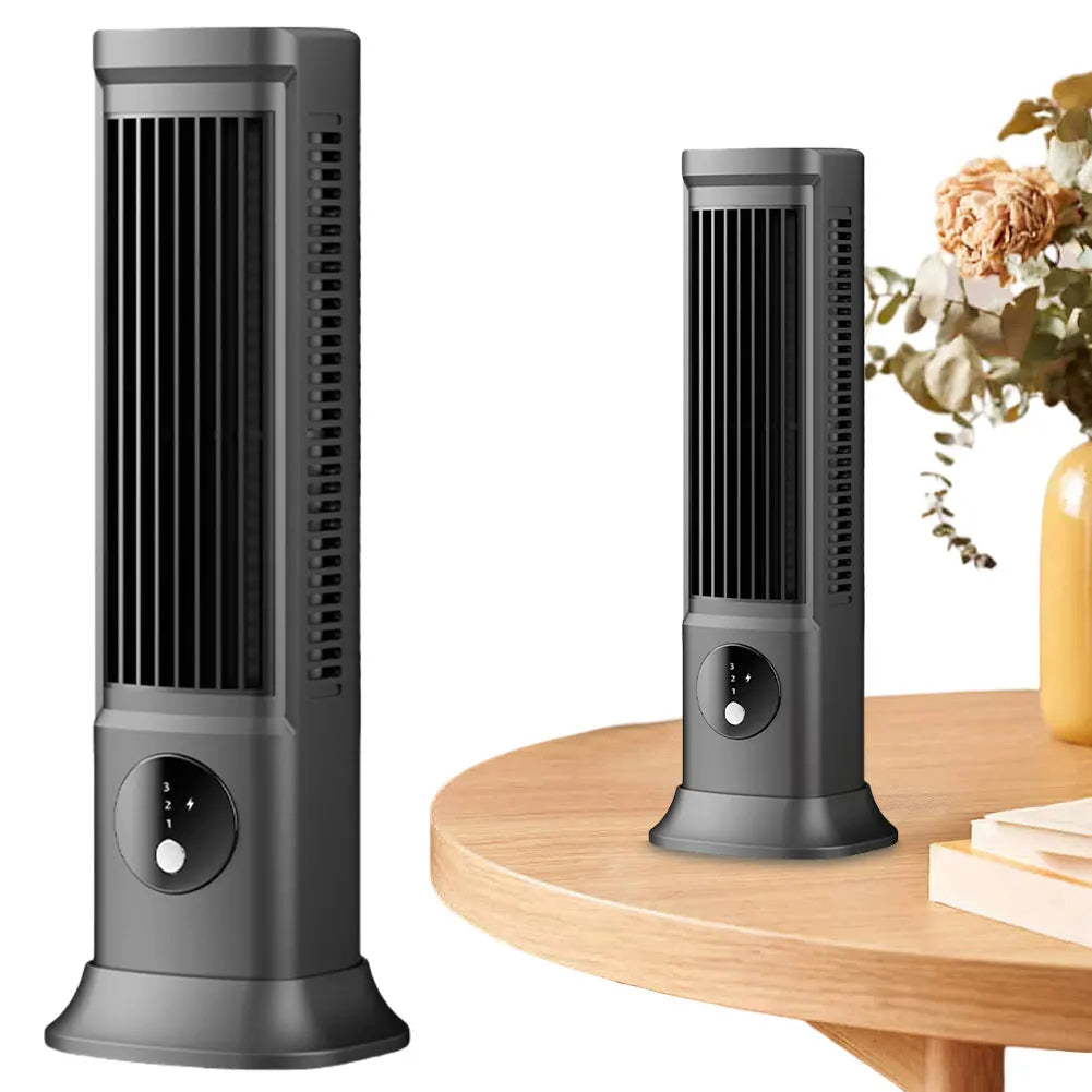 Portable Mini Desk Fan - Rechargeable Personal Cooling Breeze