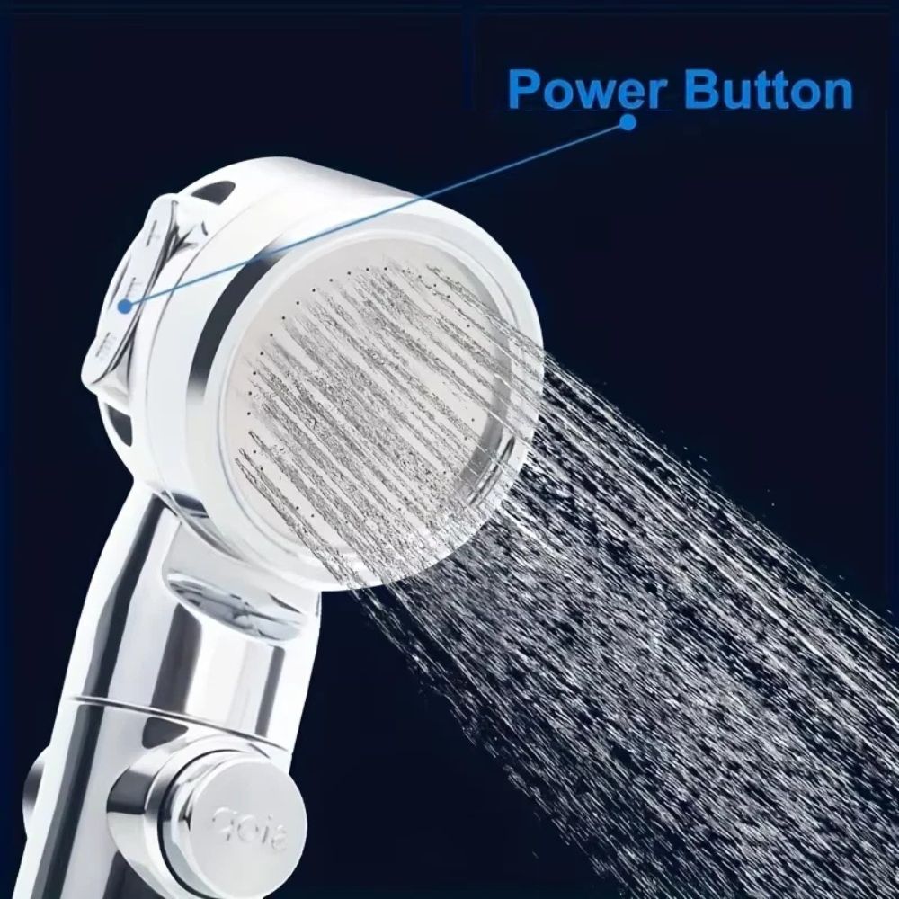 Portable USB Rechargeable Water Pump Shower Head – Compact, Powerful, Travel-Ready