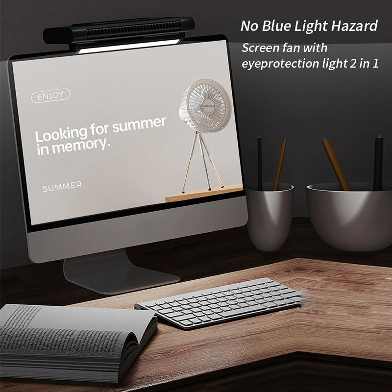 USB Bladeless Desktop Fan & Air Conditioner