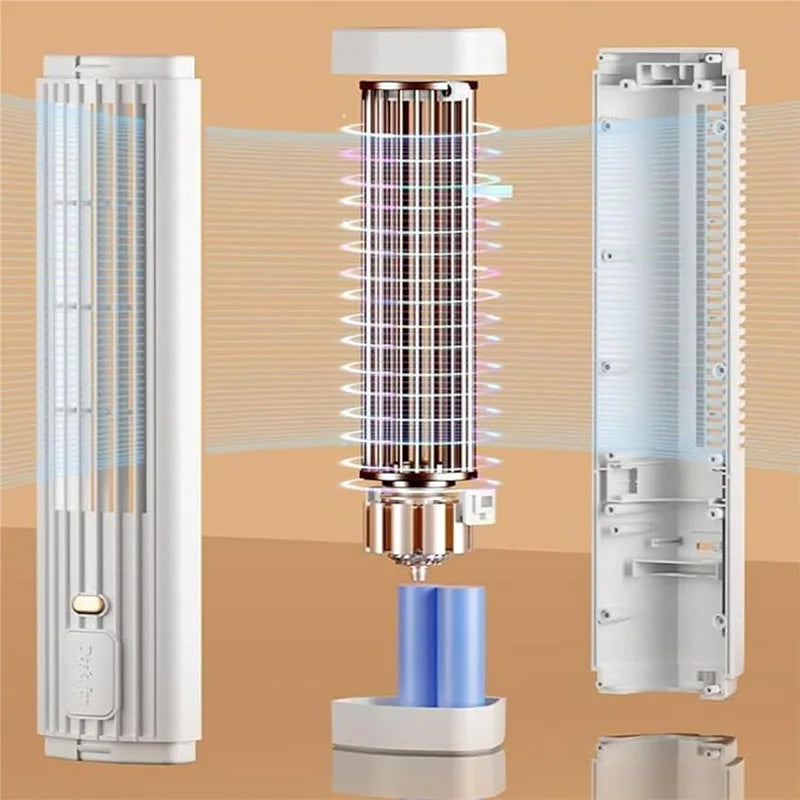 USB Rechargeable Portable Air Conditioner Tower Fan – Quiet, Efficient Cooling for Home and Office