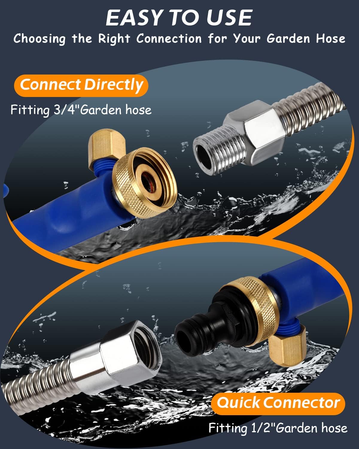 Premium High-Pressure Washer Spray Nozzle for Car Wash - Durable Water Hose Attachment