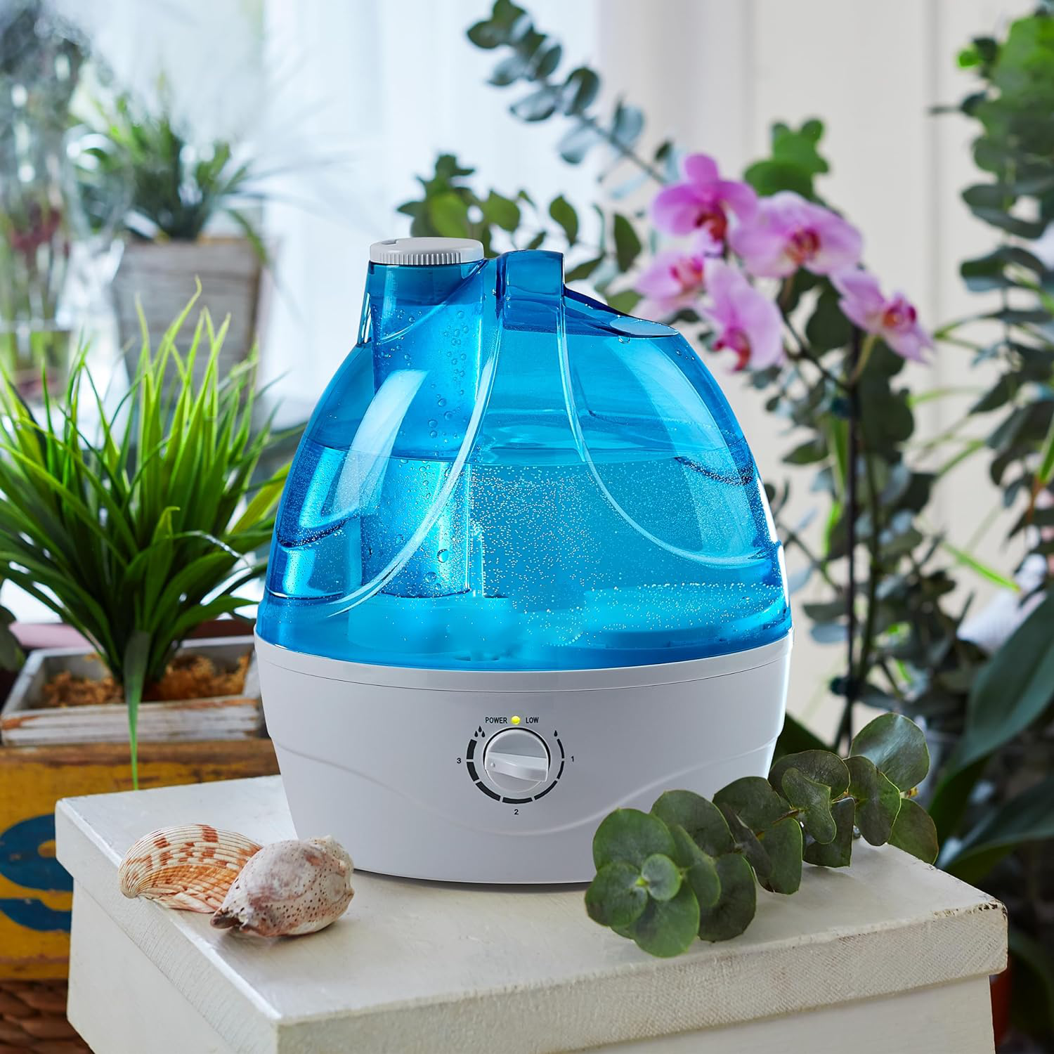 Whisper-Quiet Ultrasonic Cool Mist Humidifier for All-Night Comfort