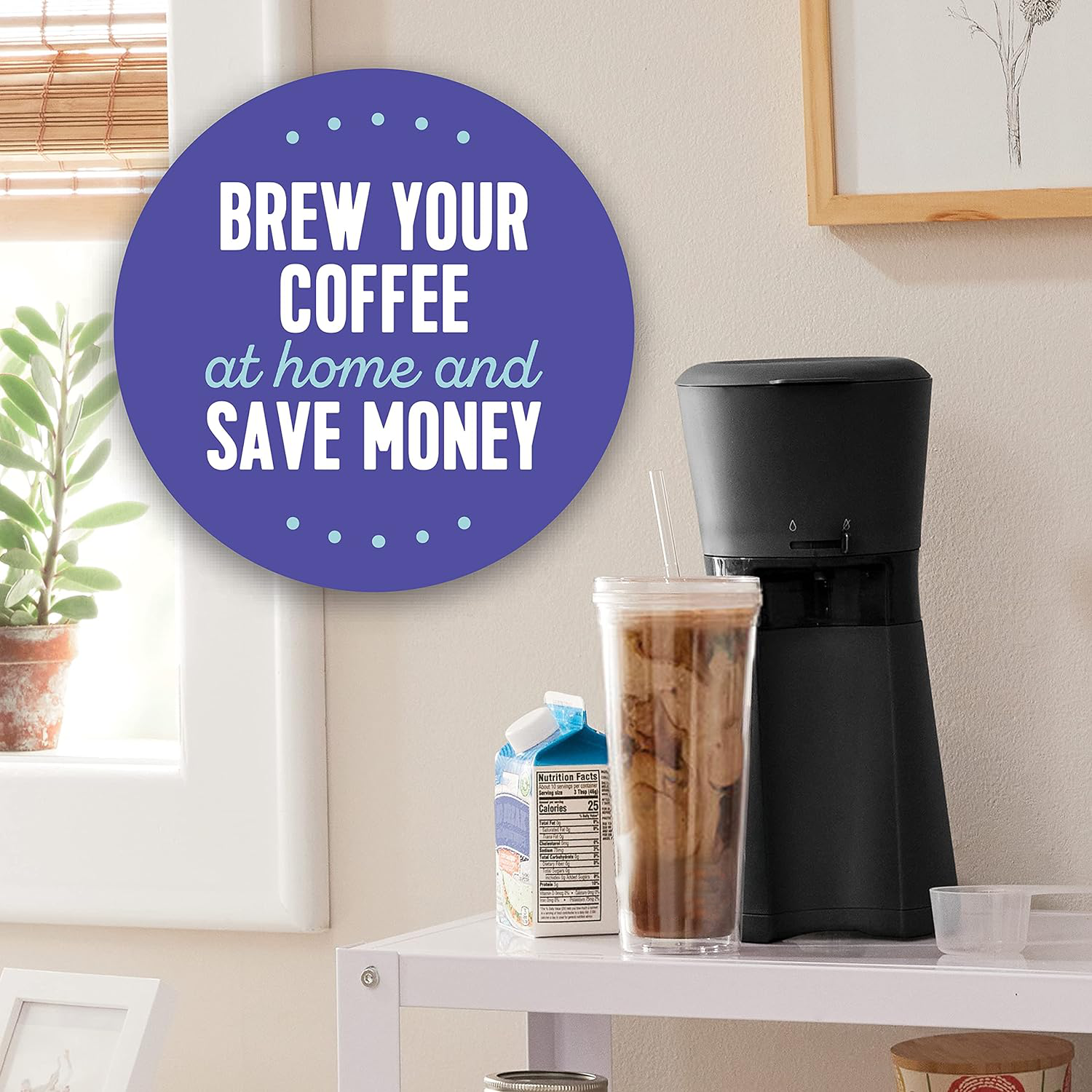 Iced Coffee Maker - Quick, Ice-Ready Coffee Machine for Fresh Brews