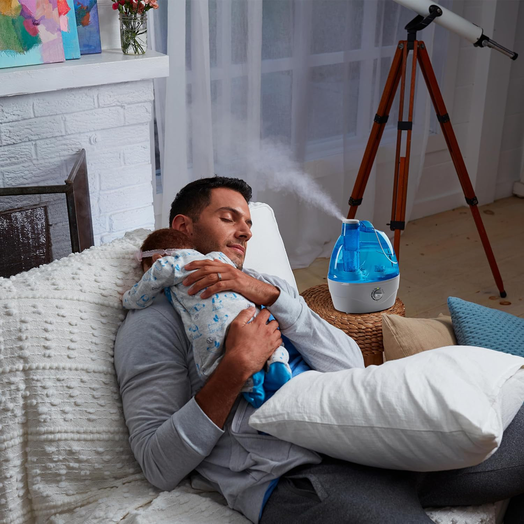 Whisper-Quiet Ultrasonic Cool Mist Humidifier for All-Night Comfort