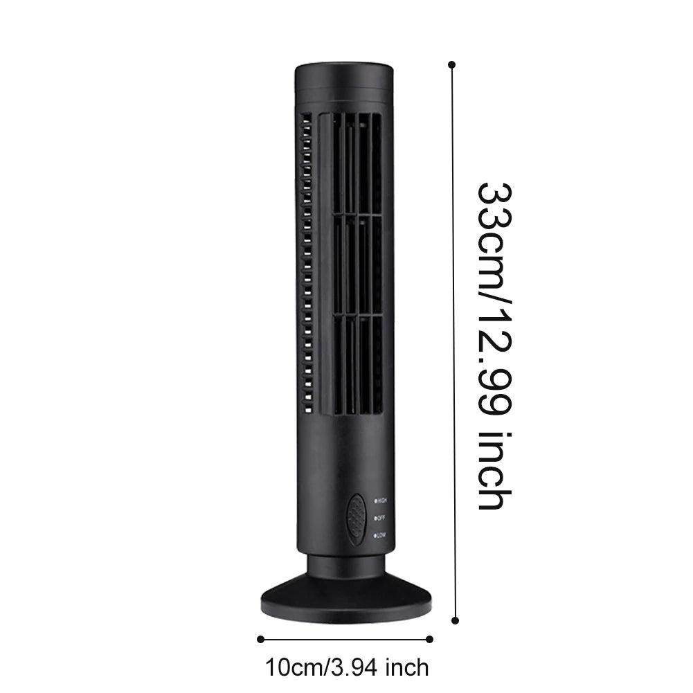 Compact USB-Powered Bladeless Desktop Air Conditioner for Personal Cooling
