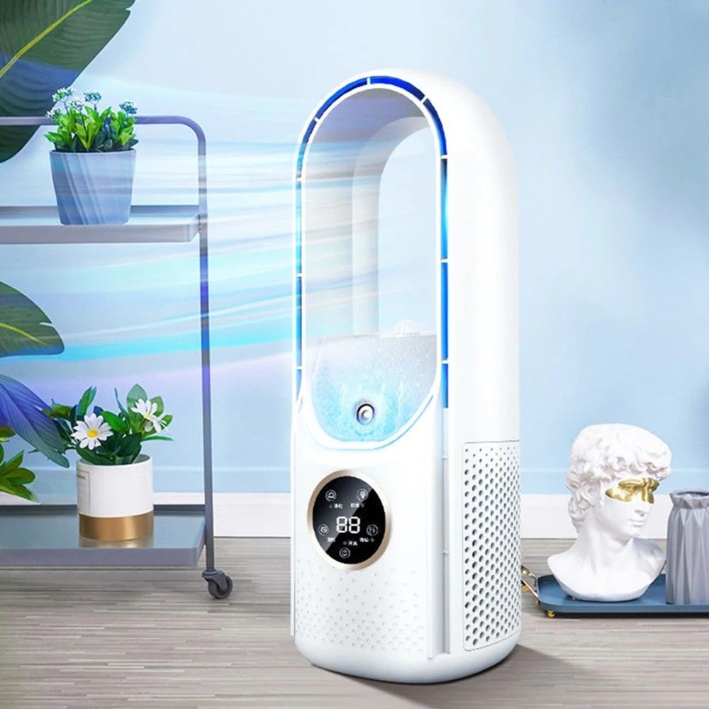 Whisper-Quiet Bladeless Portable Air Conditioner with LED Display