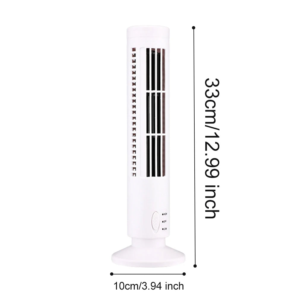 Compact USB-Powered Bladeless Desktop Air Conditioner for Personal Cooling