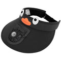 Kids' Sun Visor Hat with Built-In Cooling Fan