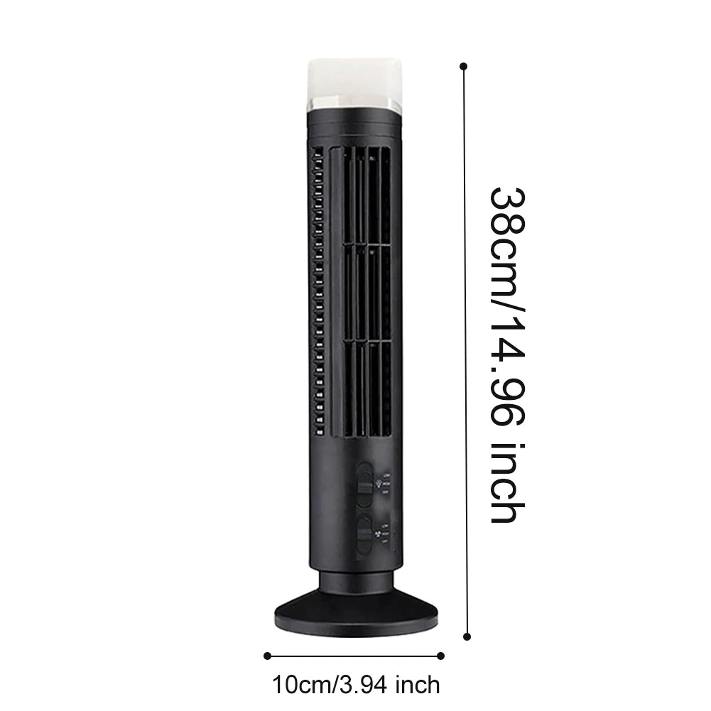 Compact USB-Powered Bladeless Desktop Air Conditioner for Personal Cooling