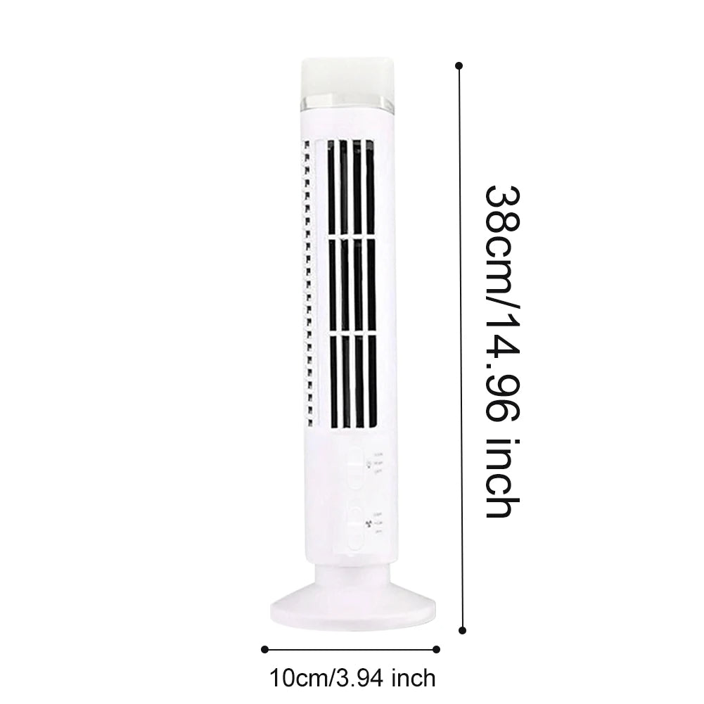 Compact USB-Powered Bladeless Desktop Air Conditioner for Personal Cooling