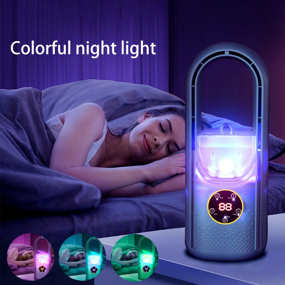 Whisper-Quiet Bladeless Portable Air Conditioner with LED Display