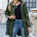 Chic Zipper-Front Trench Coat for Women