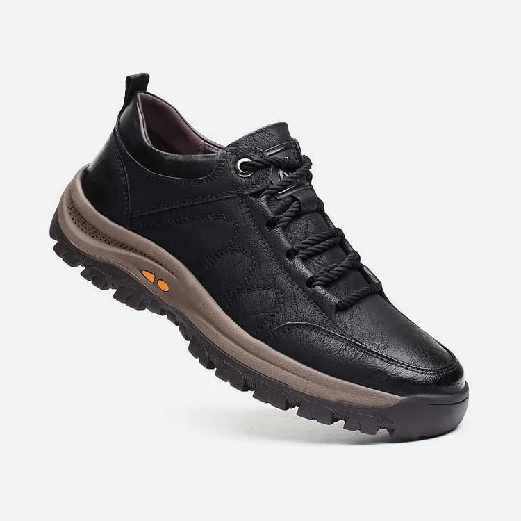 Men’s Casual Hand-Stitched Shoes with Arch Support, Non-Slip & Breathable Comfort