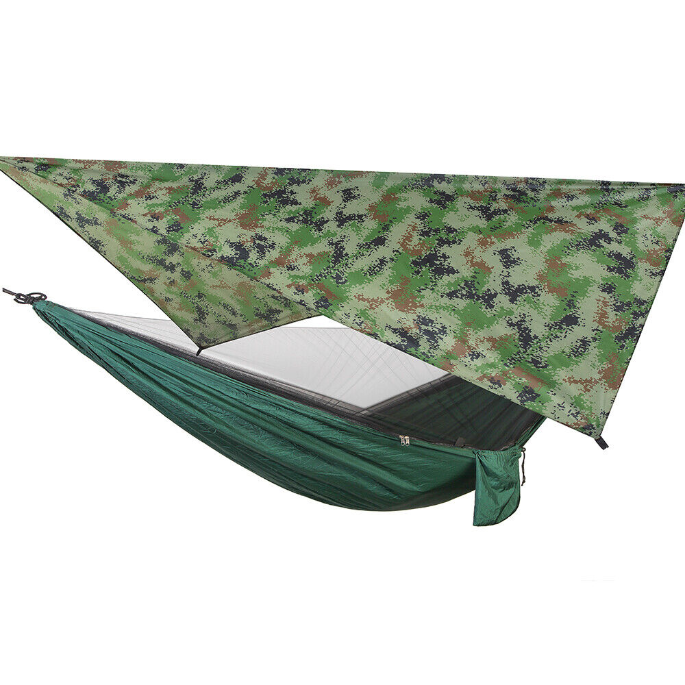 Portable Two-Person Outdoor Camping Hammock Tent with Canopy – Lightweight, Easy-Setup Shelter