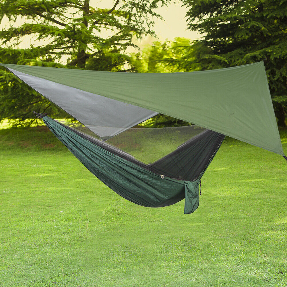 Portable Two-Person Outdoor Camping Hammock Tent with Canopy – Lightweight, Easy-Setup Shelter